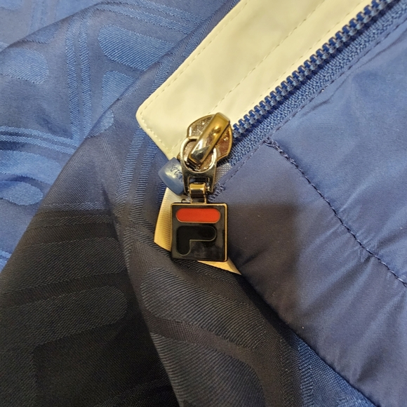 Fila Lightweight Jacket Mens Large Size Zipper Pockets - Picture 10 of 10